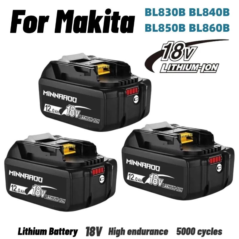 

For Makita 18V 8/12AH Battery with Input/Output Power Tools Li-ion Replacement LXT BL1860B,BL1850,BL1840PD65W