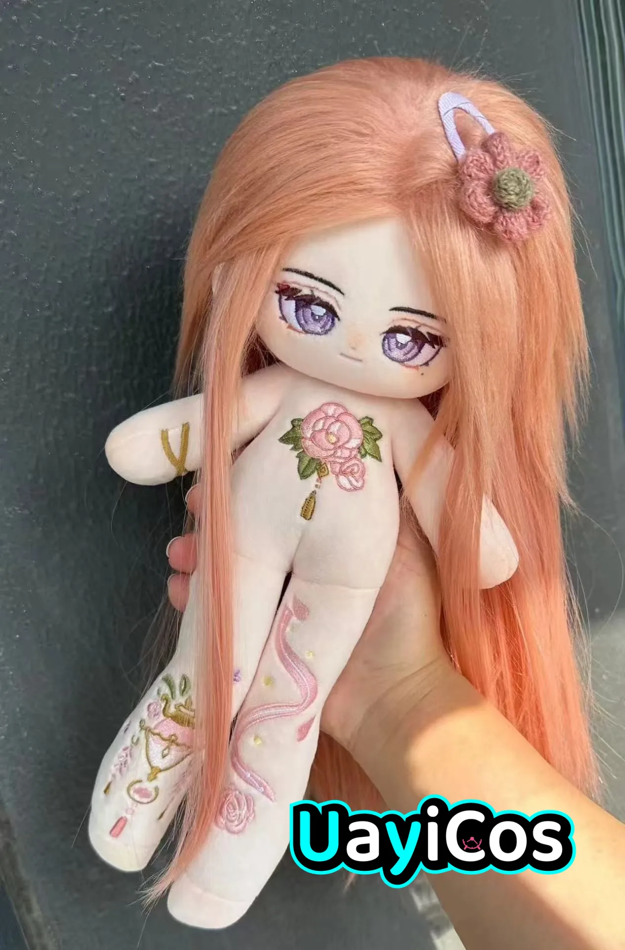 30cm Anime No attributes Monster xue ji geng Stuffed Long Legs Hair Plushie Cotton Plush Doll Body Anime Figure Toy Kids Cosplay