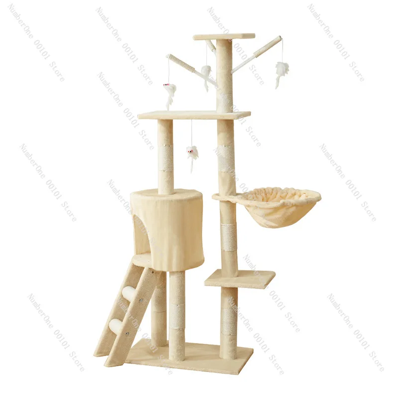 

One piece of cat climbing frame is sent on behalf of the cat frame, and the cat tree is integrated into multiple layers.