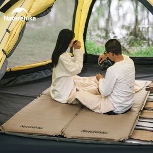 NatureHike Camp tự động tự động gấp nệm nệm Dwaterproof Nước kiểm tra 5cm dày lên máy chạy bộ trên máy chạy bộ trên giường không khí 12 Nệm bán hàng chính Naturehike cặp đôi - №4