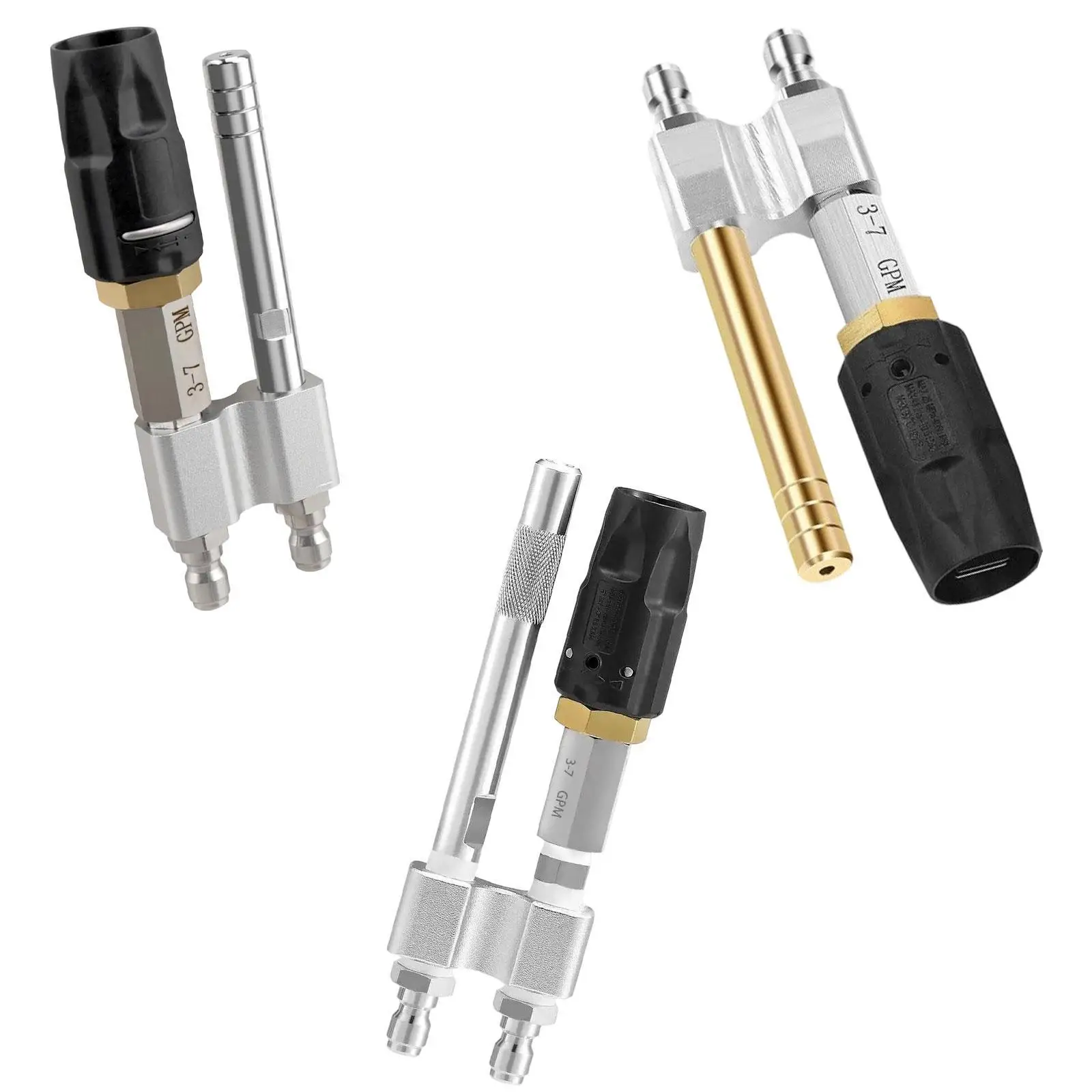 

Twist Nozzle Stainless Steel High Reach Spray Pattern for Pressure Washer for Cleaning High Walls Hard to Reach Elevated Areas