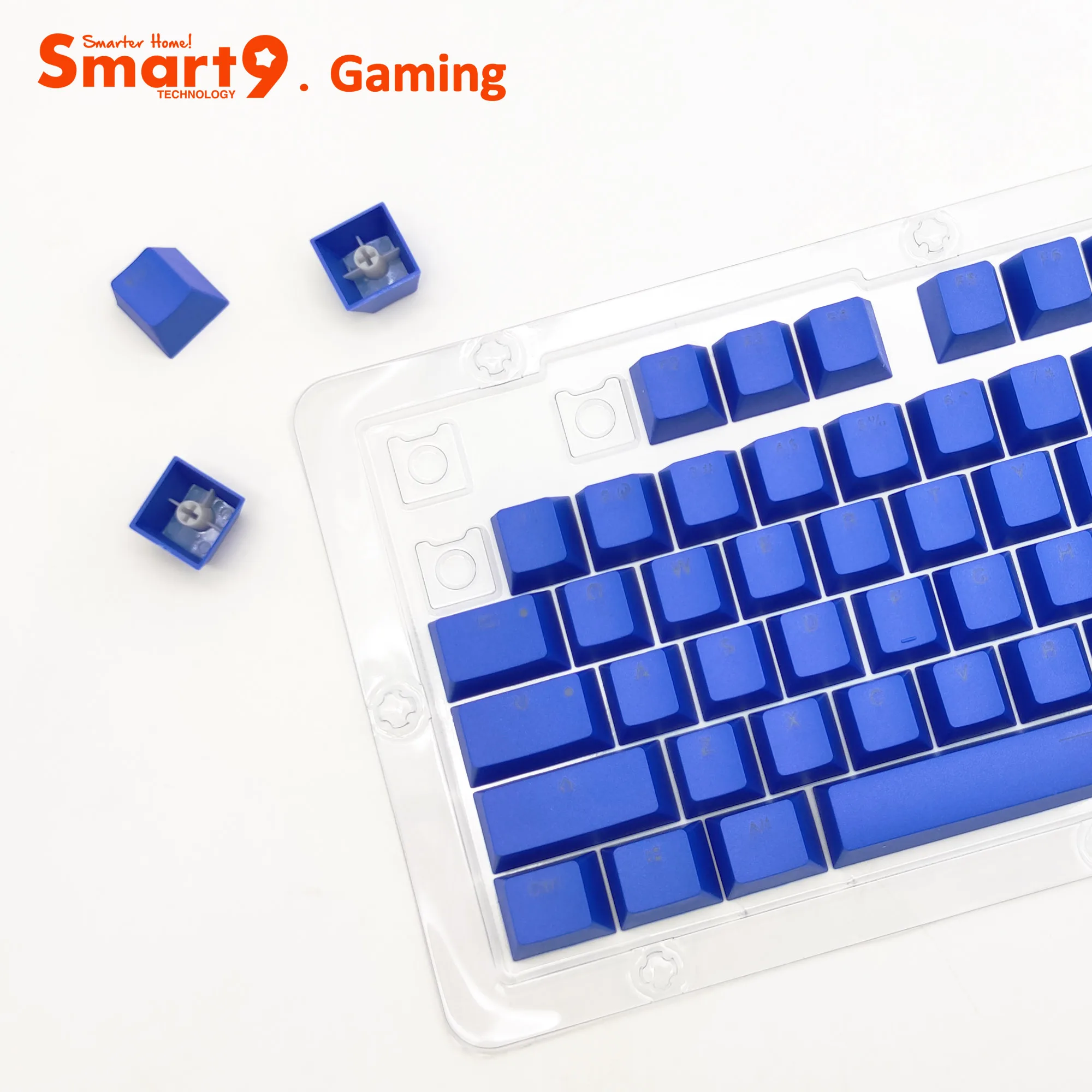 Smart9 PBT Double Shot Keycaps 117Key With Extra Keys RGB Backlit Through Letters Multi Colors for Mechanical Keyboards