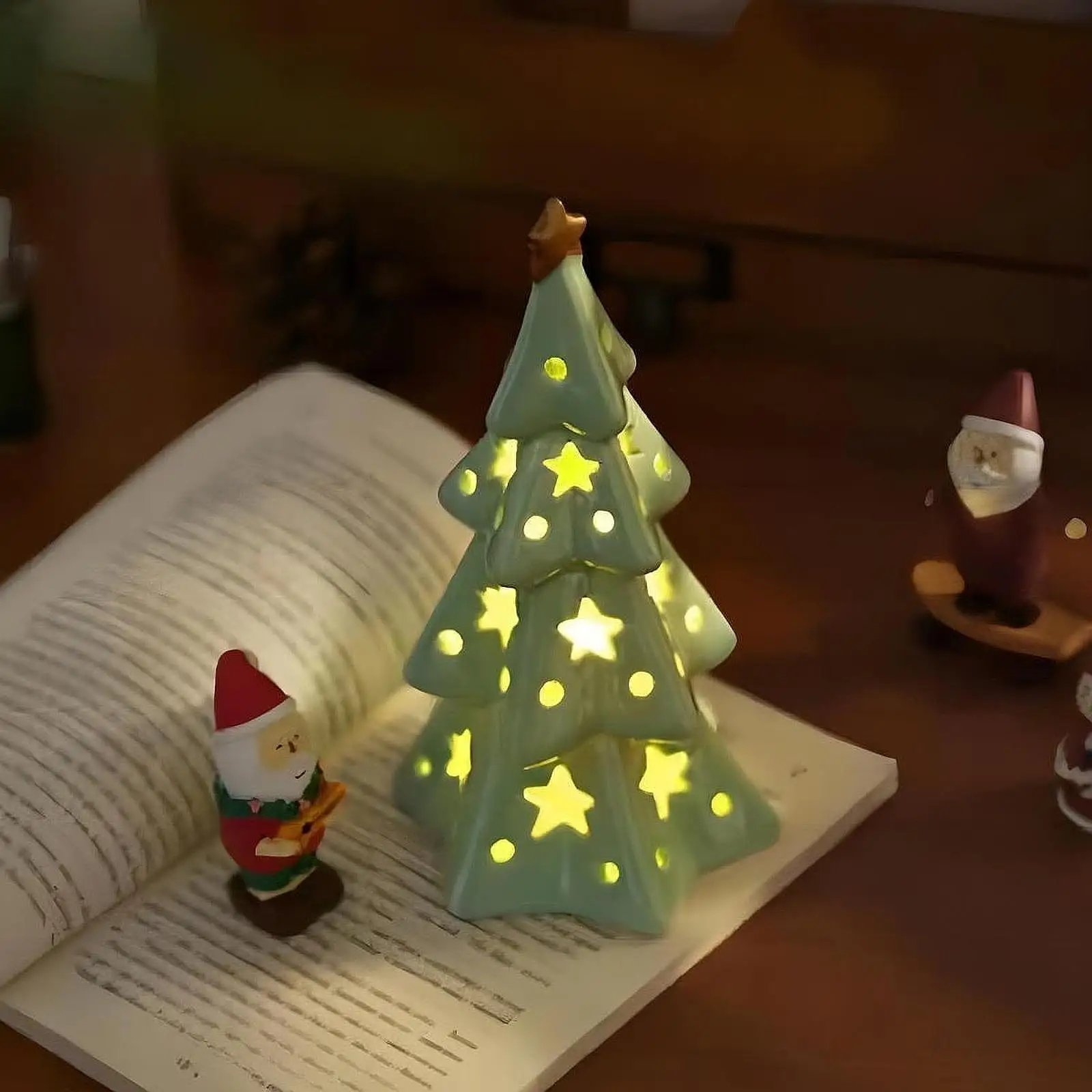 

Christmas Tree Lamp Lighted Tabletop Christmas Tree Ornament Christmas