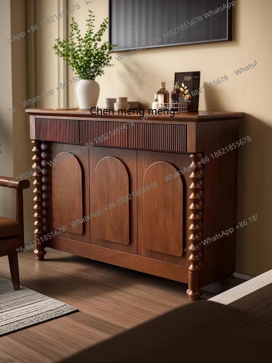 Solid wood dining side, chest of drawers, multi-functional storage, entrance to the wall side cabinet, shoe cabinet