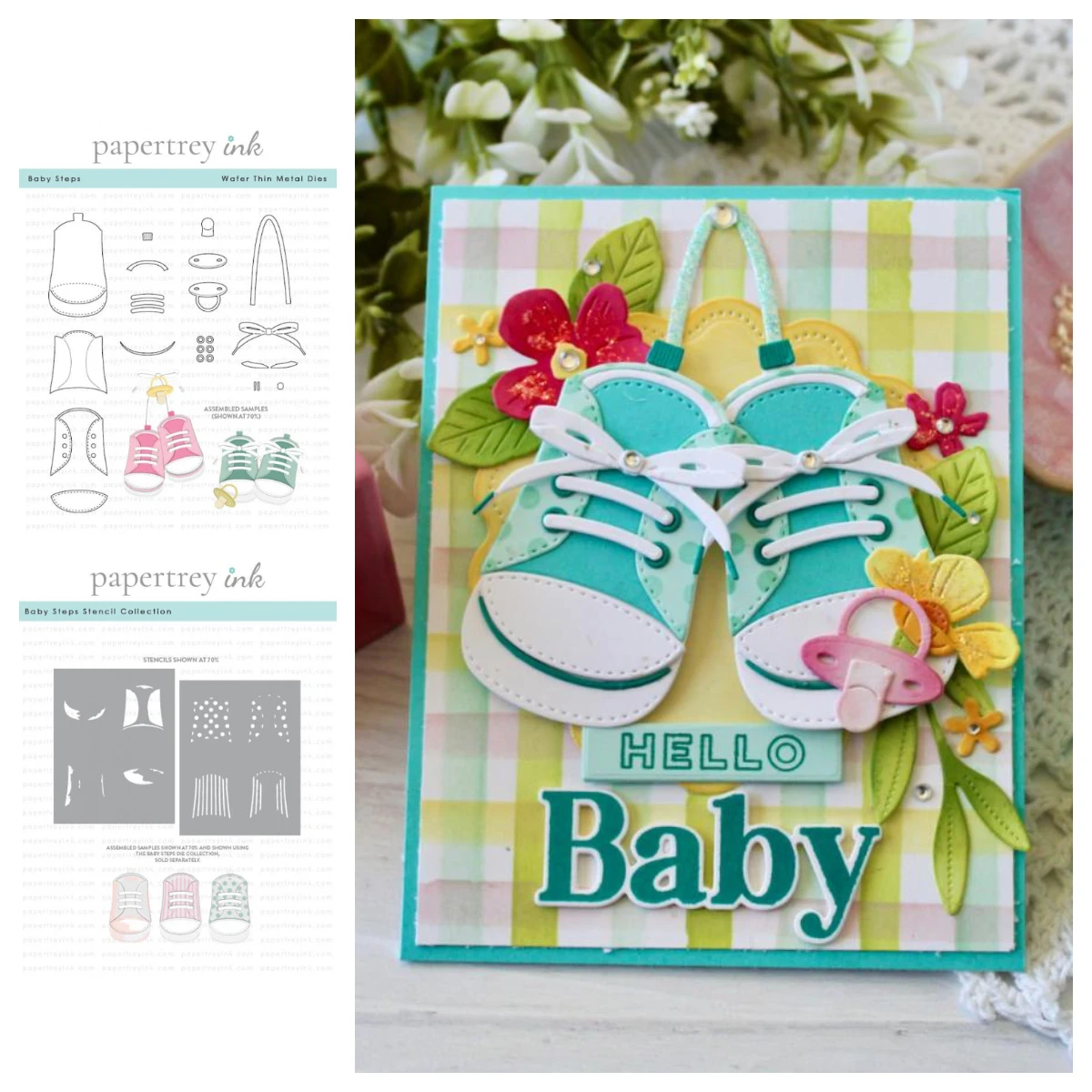 

2025 New Metal Cutting Dies Stencils Set DIY Scrapbooking Diary Baby Steps Stencils Template Making Greeting Cards Decor Molds