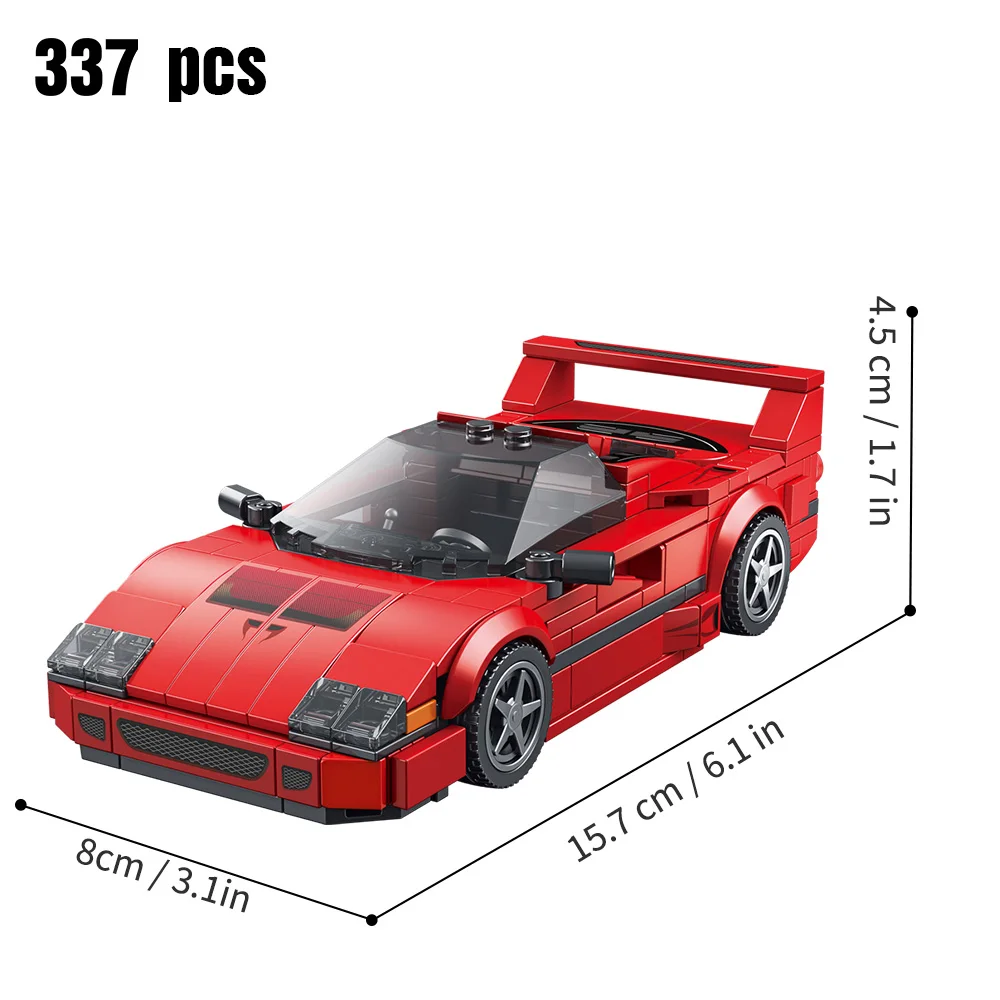 Speed Champions Series Racing Sports Vehiclea Technique Car Supercar Building Blocks Set Bricks Classic MOC Model Toys For Kids