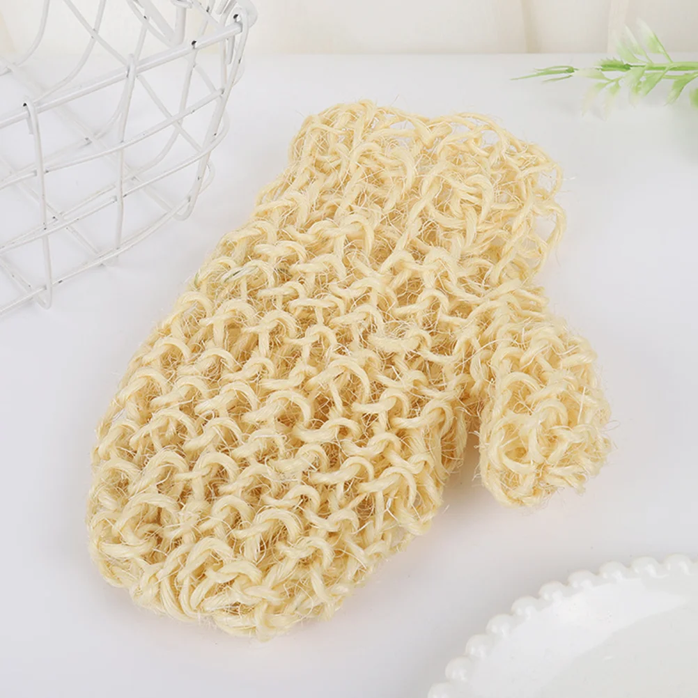 Sisal Bath Gloves Body Scrubbers Shower Exfoliating Mitts Cleansing Tools Sponges Scrubbing Gloves For Skincare Gloves Washcloth