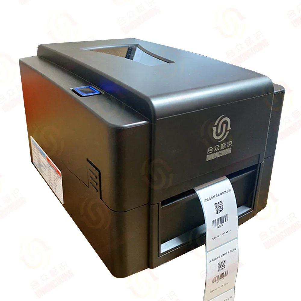 UC102 Desktop Direct Thermal Transfer Barcode Printer Barcode Stickler Printer Bar Code Label Printer