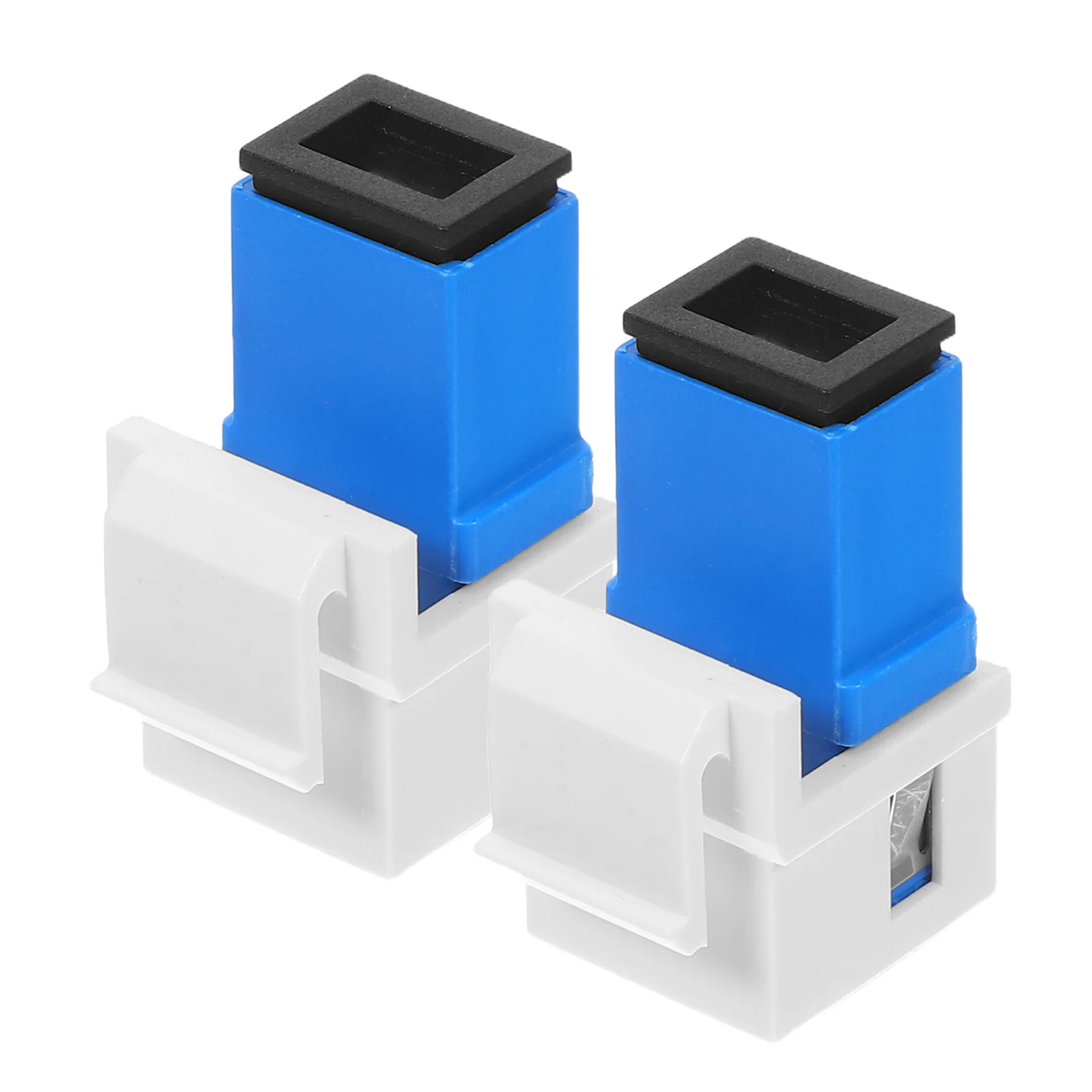 

2Pcs Fiber Optic Module Adapter Precision Design for Video Conferencing Network Upgrade Fiber Optic Coupler Adapter