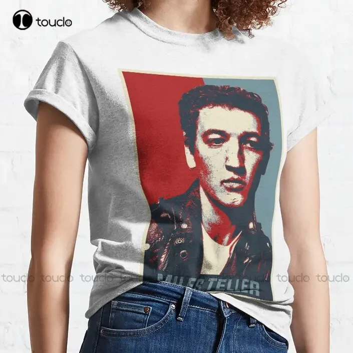 Miles Teller Classic T-Shirt T Shirts Fashion Design Casual Tee Shirts Tops Hipster Clothes Make Your Design Xs-5Xl Unisex Retro