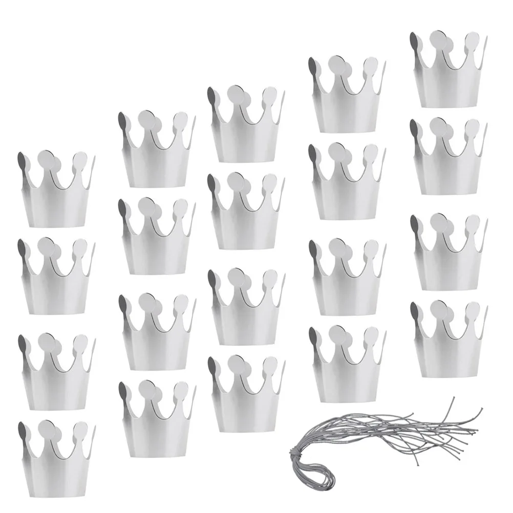 

20 Pcs First Birthday Party Hat Bonnet Paper Crown Make up Decoration Hats