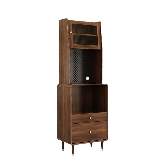 Cabinet Small Living Room Apartment Dining Kitchen Storage Tea Sofa Side Locker