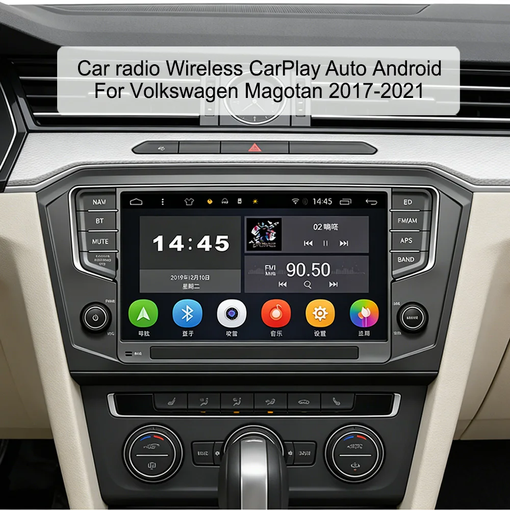 

9-дюймовый IPS автомобильный радиоприемник на Linux для Volkswagen Magotan 2017-2021 с беспроводным CarPlay, Android Auto, RDS, 4G LTE, Wi-Fi, Bluetooth