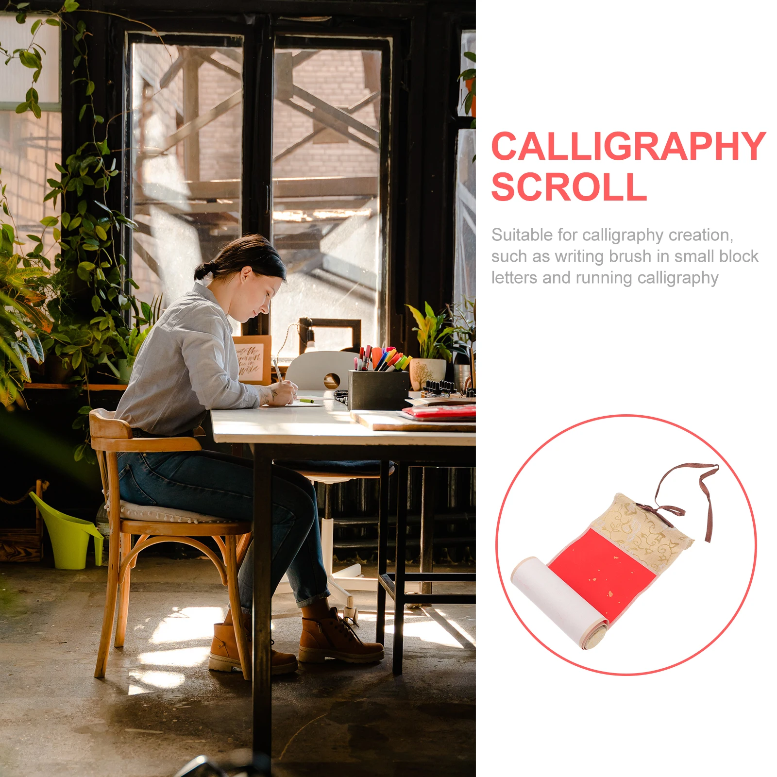 

Zen Style Blank Xuan Paper Scroll For Calligraphy Painting Chinese Wall Art Decoration Diy Hanging Scroll Storage Box