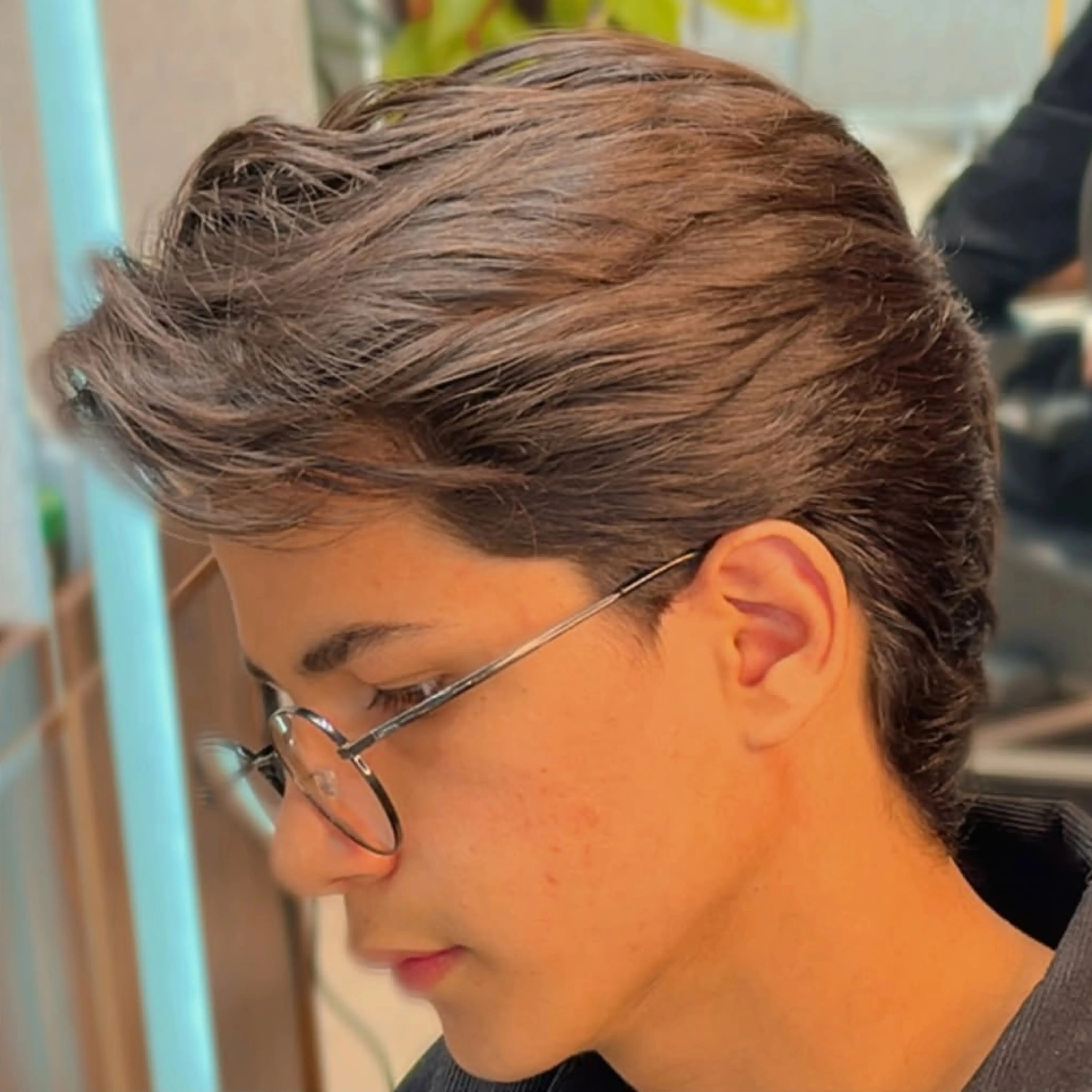 شعر مستعار للرجال بأرخص 0.02 مم، شعر مستعار رفيع للغاية وغير قابل للاكتشاف، بني طبيعي، أشقر رمادي # 610 # 18 شعر مستعار بشري