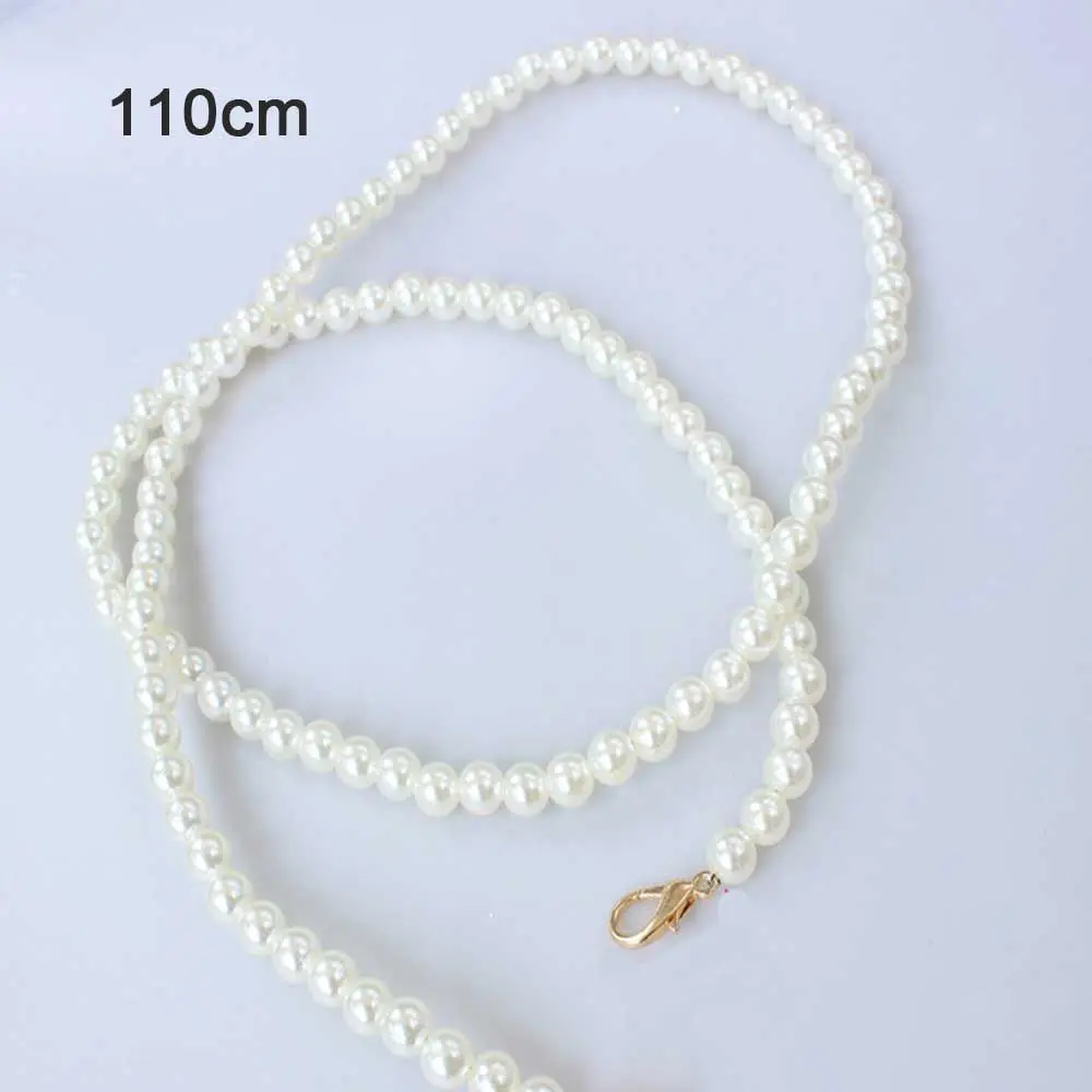 

Длинная цепочка-ремешок для женской сумки DIY: модный аксессуар, бусины, жемчуг, ручка для сумки-тоут