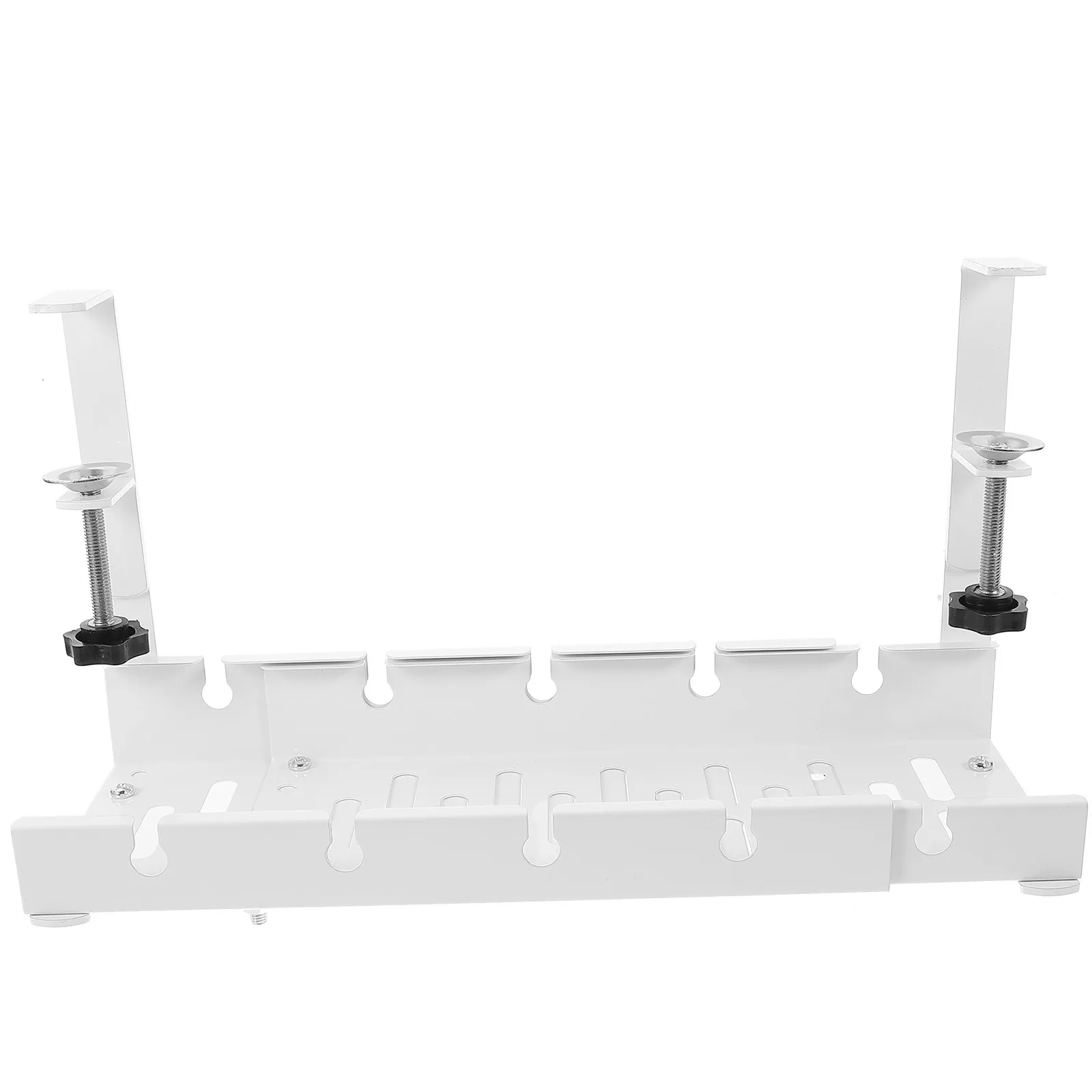 Under Desk Cable Tray Compact Wire Organizer Cable Management Rack Office Cord Holder Wire Basket Under Table Storage Organizer view 3
