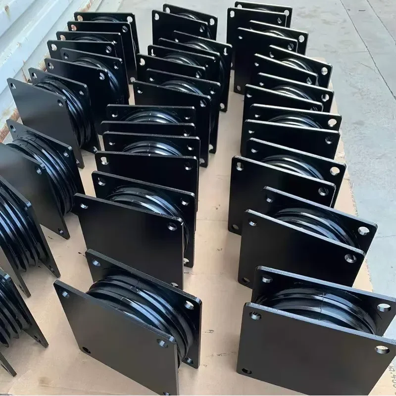 HP500 Cone Crusher Damping Block Anti-Vibration Square Forging Rubber Ore Mining SWA Model Coppern ISO9001 Certified