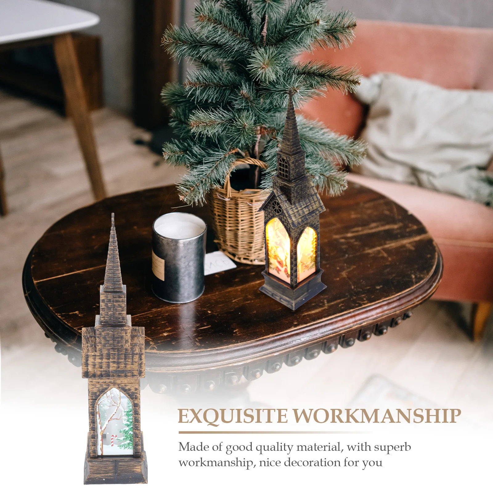 

1Pcs LED Small Night Light Christmas Ornament Desktop Decor Luminous Ornament Christmas Party Decoration Festival Gift