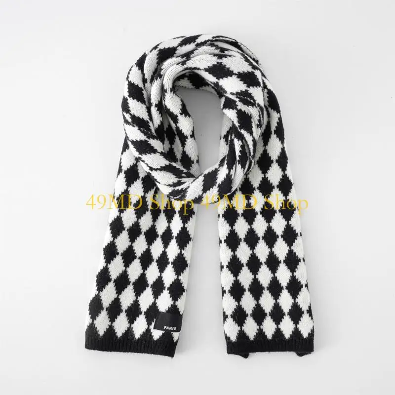 49MD Diamond Plaid Scarf Plaid Scarf For Women Lightweight Decorative Shawl And Wraps