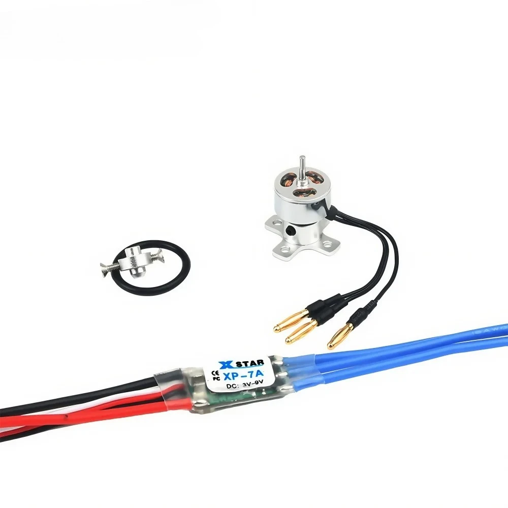 

RC Hobby Power System Combo Motor and ESC Brushless Outrunner 4500 1400KV 7A ESC 1-2S for Fixed-wing Mini Quadcopter