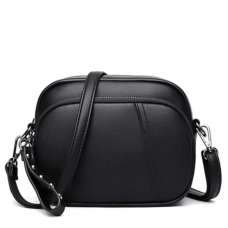 Bolso de hombro informal con cuentas sólidas para mujer, bolsa con compartimento Interior, alta calidad, bolsillo Interior con cremallera, Pu, 2024