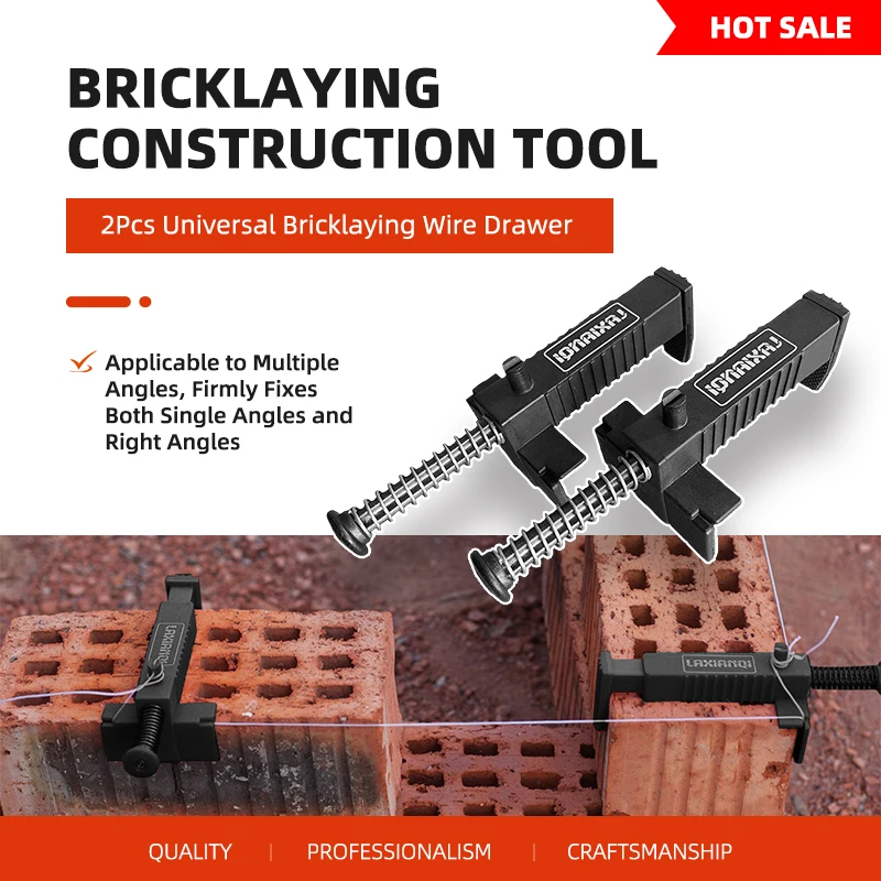 Bricklaying Tool Building Wire Frame Liner, Wall Builder Brick Laying Runner Fixer for Construction Efficient Masonry Equipment