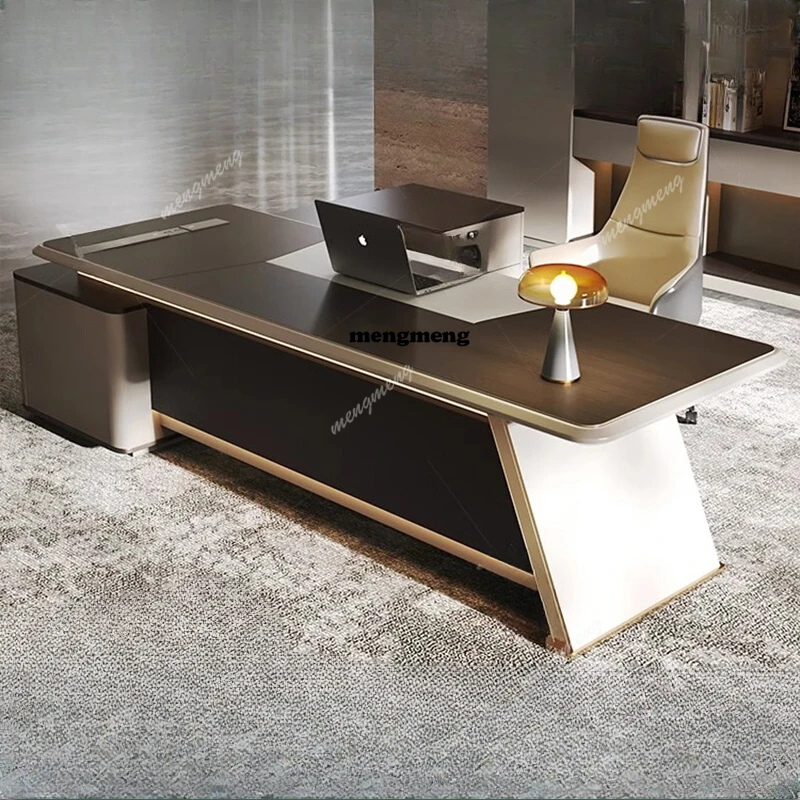 

Modern Organizer Executive Desk Manager Designer Corner Shelf Office Desks Storage Bedroom Luxury Escrivaninha Home Office