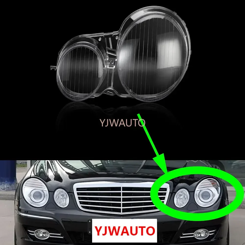 For Benz W210 E200 E240 E260 E280 1999 2000 2001 2002 2003 2004 2005 Headlamp Cover Car Headlight Lens Glass Auto Lamp Shell