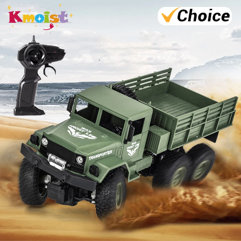 

JJRC Q68 Q69 1/18 2.4G 4CH 4WD 130 Brushed Motor Yellow Green RC Vehicle Off-Road Military Truck Car RTR Model Kid Toys for Boys