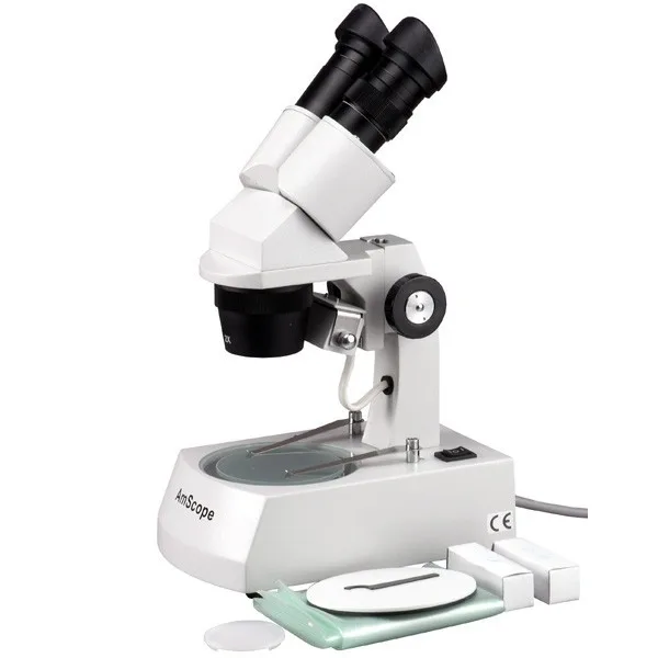 

AmScope Supplies Stereo Binocular Coin Microscope 5X 10X 15X 30X Perfect For Examination Of Insects, Plants, Stamps, Jewel