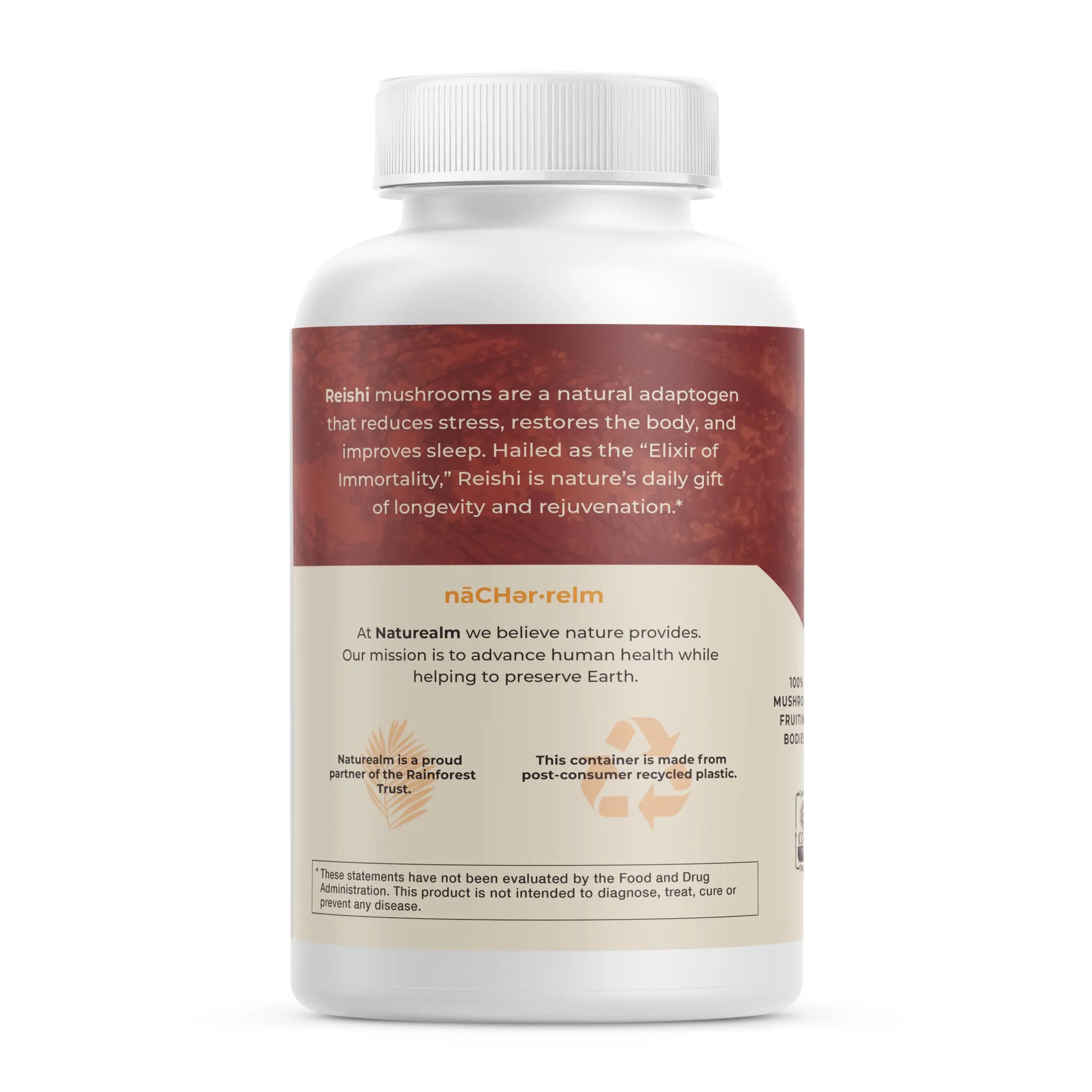 Ganoderma lucidum is a natural adaptive agent that regulates and restores the body, helping to relieve stress and immunity