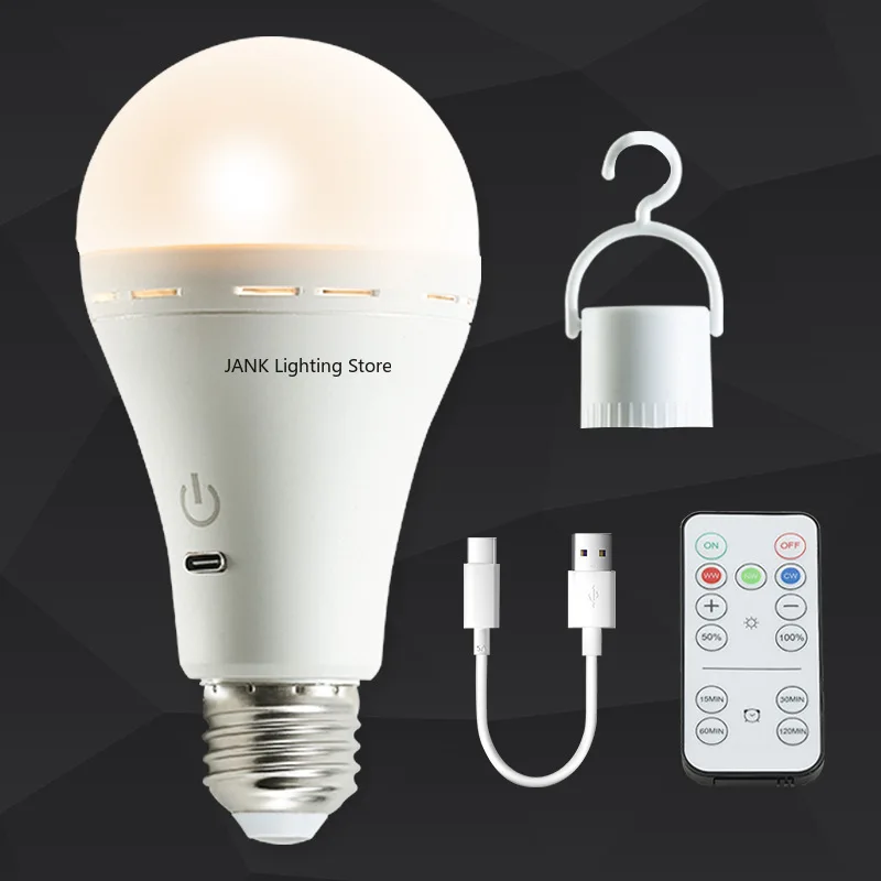 

Hanging USB Rechargeable Light Bulb Convenient Night Market Stall Lighting Non Plug in Power Outage Emergency Light