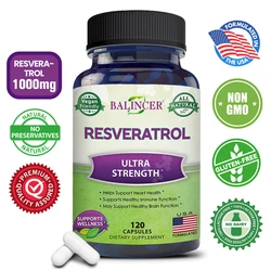 Balincer Resveratrol Capsules Support Cardiovascular Health, Antioxidants, Improve Immunity, and Promote Smooth Skin