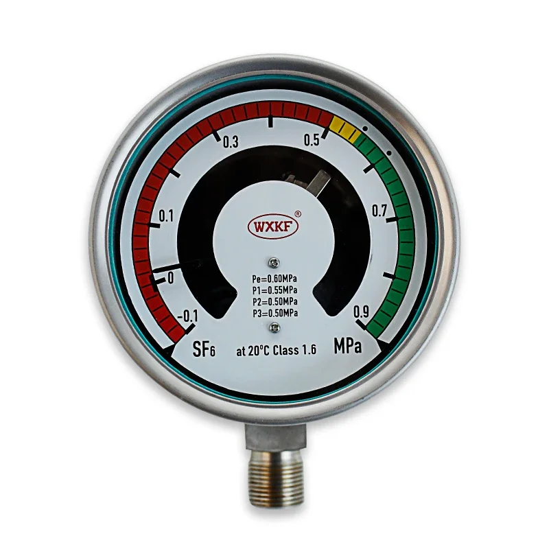 Monitores de densidad de gas SF6 de 100 mm con contactos de alarma Combinación de función de conmutación