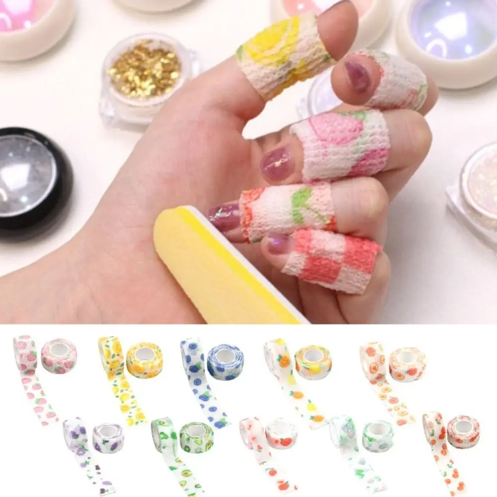 1 stücke Qualität Breite Nagel Finger Schutz Verband Elastische Atmungsaktive Nail art Schützen Band Maniküre Werkzeuge Kohäsive Verband