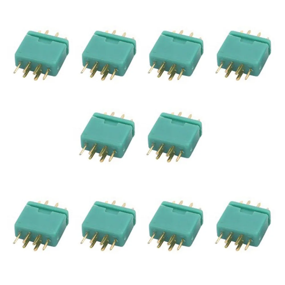 10Pairs MPX Male Female 6-pin Plug Connector Gold Plating For RC Model Part Airplane Plane Drone Toys DIY Parts