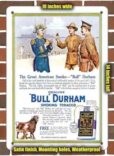 Metal Sign - 1915 Bull Durham Smoking Tobacco- 10x14 inches