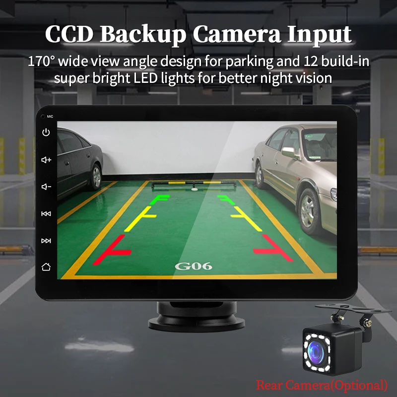 SINOVCLE 7 "المحمول اللاسلكي Carplay أندرويد السيارات راديو السيارة مشغل وسائط متعددة IPS شاشة تعمل باللمس AUX USB بلوتوث مرآة الارتباط #5