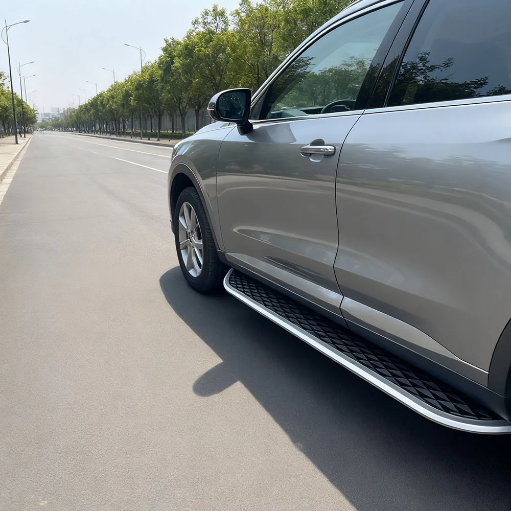 2 قطعة خطوة جانبية مناسبة لشركة هيونداي توكسون NX4 2022-2025 مجلس Nerf بار دواسة ألومنيوم (مع الأقواس)