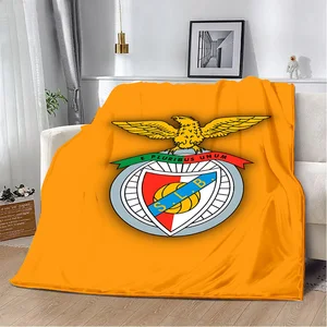 Cobertor impresso clube de futebol b-Benficas cobertores de piquenique cobertor quente macio e confortável casa viagem presente de aniversário 8 principais vendas bola benfica - №8