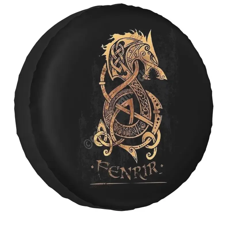 Viking Fenrir Monster Wolf Spare Wheel Cover for Jeep Hummer 4WD RV Valhalla The Nordic Odin Tire Protector 14