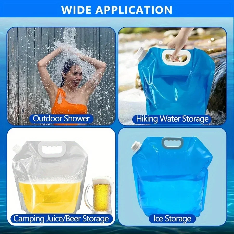 Tragbare, transparente 10L große 4er-Pack Eisbadbeutel – Eisfass für Kältetherapie von Sportlern, Heim-Eisbadewanne, Gefrierbeutel, Wasserbeutel – Detail 6