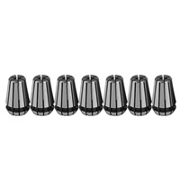 B17B 7Pcs Steel ER11 Spring Collet 1/2/3/4/5/6/7Mm With 5Mm ER11A Extension Rod Motor Shaft Holder