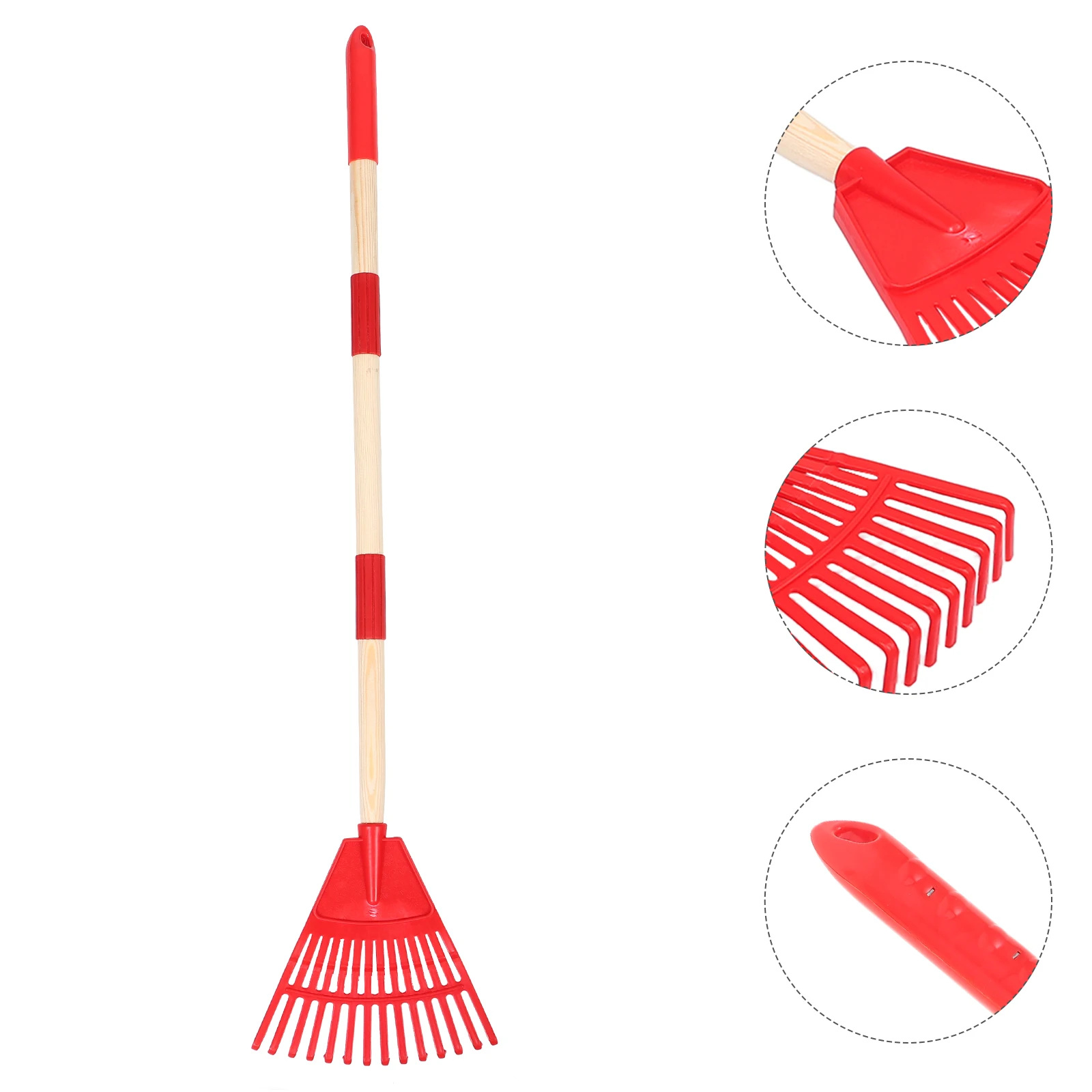 

Garden Cleaning Rake Kids Leaves Rakes Yard Tools Leaf Collector Plastic Childrens for Gardening Collecting