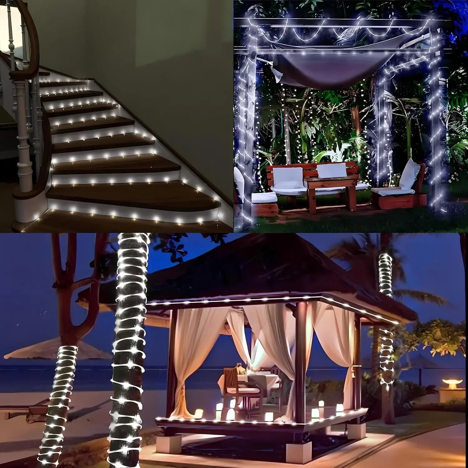 200 LED Solar String Light Outdoor Waterproof 8 Modes Fairy Light Garden Christmas Light for Pool Patio Party Wedding Decor