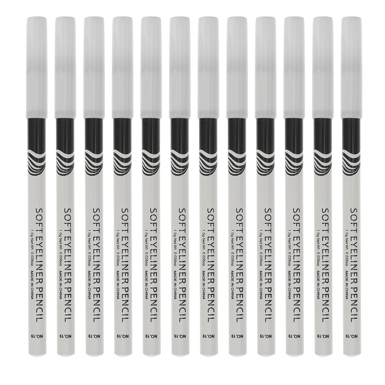 12 Uds. Lápices delineadores de ojos blancos resistentes al agua iluminador de ojos bolígrafos de maquillaje herramienta delineadora de sombra de ojos multifunción