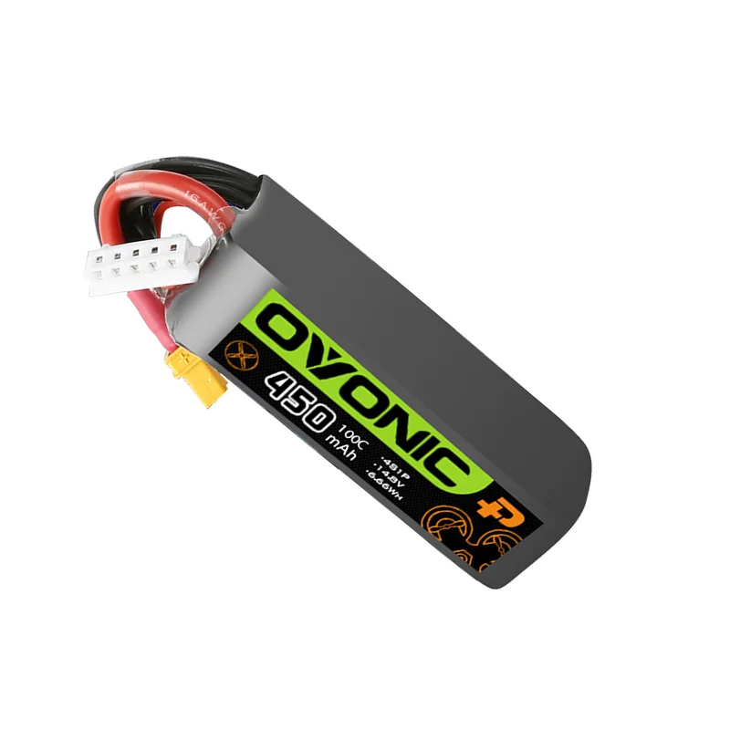 450mAh 4S 14.8V 100C Bateria LIPO do helikoptera RC Quadcopter FPV Racing Drone Części z wtyczką XT30 4s BATTERY