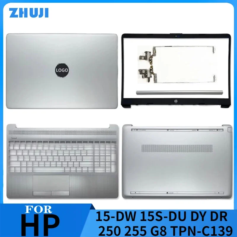 

NEW Laptop Case For HP 15-DW 15S-DU DY DR 250 255 G8 TPN-C139 LCD Back Cover Front Bezel Palmrest Bottom Case Top Upper Housing