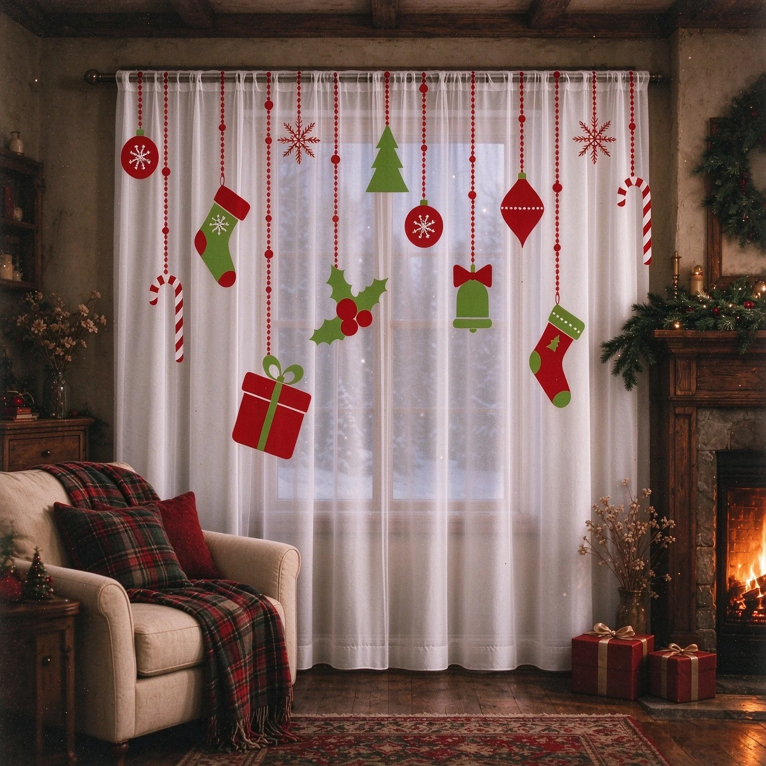 Rideaux de fenêtre en voile tr - Curtain Rods avis et prix